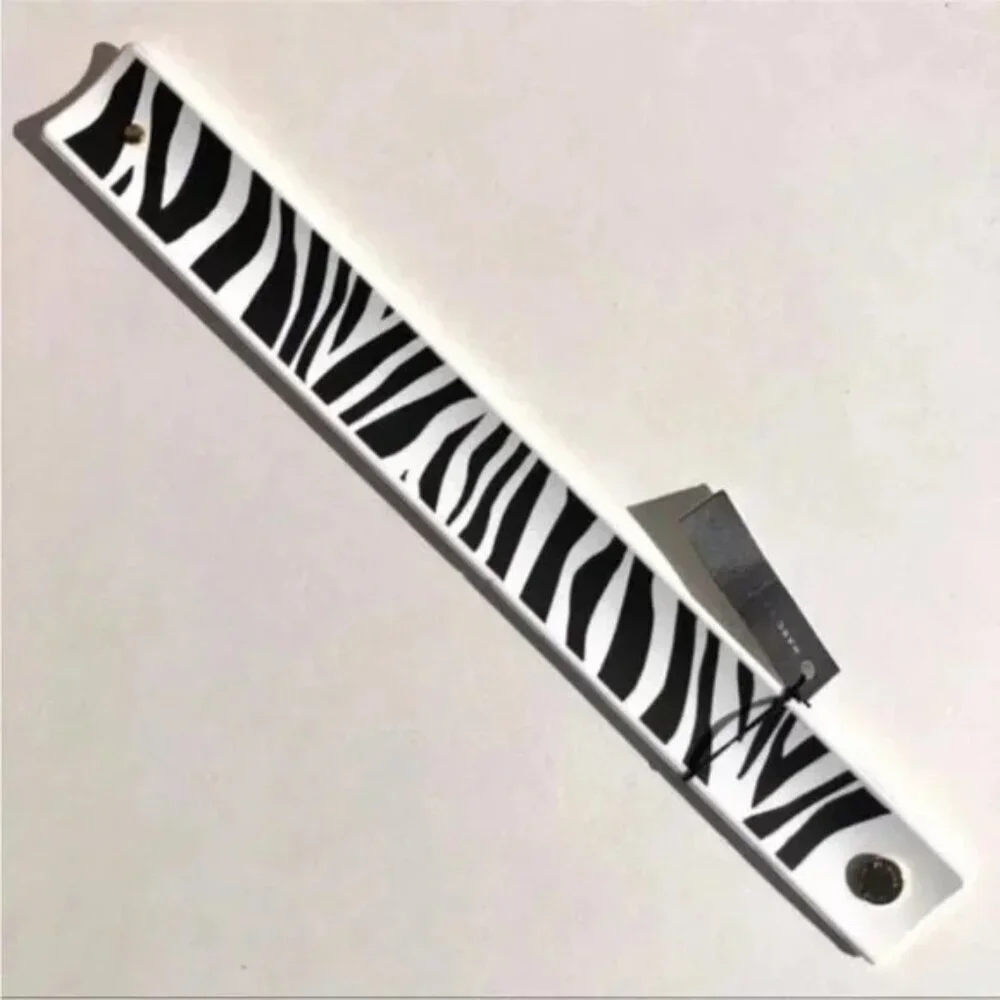 Marc By Marc Jacobs Black and White Zebra Print pattern Slap Bracelet